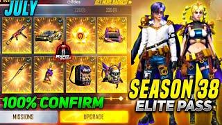 Season 38 Elite pass of Freefire || July Elite pass Freefire  || Next elite pass Freefire 2021 ️