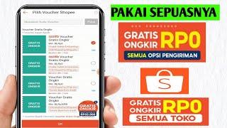 cara mendapatkan voucher gratis ongkir rp 0 shopee ~ terbaru