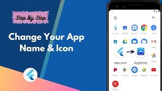 How to Change App Icon and Name in Flutter | Change App Icon in Flutter