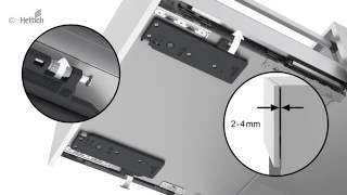 Push to open Silent for ArciTech drawers: assembly and adjustment by Hettich