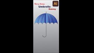 Umbrella in illustrator| Shape Builder Tool | illustrator Shorts | Illustrator Tips