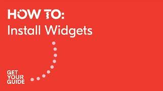 How to Series: Install a Widget