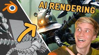 Create mind-blowing AI RENDERINGS of your 3D animations! [Free Blender + SDXL]