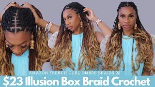 $28 Ombre Blonde Mini French Curl Crochet Braids from Amazon