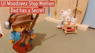 Lil Woodzeez Stop Motion Dad has a Secret!