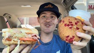 Potbelly Chicken Cordon Bleu Sandwich, Cherry Delight Cookie, and Apple Pie Shake Review