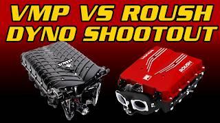 DYNO SHOOTOUT!  VMP Gen 6 3.0 L Stage 2 Kit vs. Roush Phase 2 Supercharger Kit  ||  '24 Mustang GT