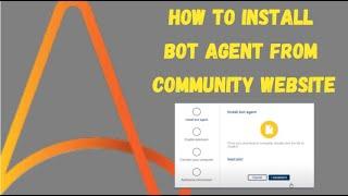 How to install bot agent from community website