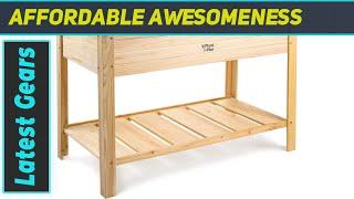 Wooden Raised Garden Bed: Easiest Assembly EVER!