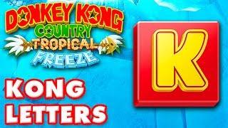 Donkey Kong Country: Tropical Freeze - All KONG Letters! 100%!