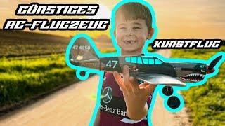 Kann ein 6 jähriger dieses RC Flugzeug fliegen? Eachine P40 von Banggood!