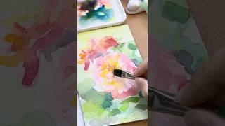 Watercolour Painting Flower  #art #watercolor #danielsmithwatercolor