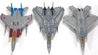 Transformers X TOP GUN Maverrick Starscream F=14 F-15 F-22 Fighter Plane Vehicles Robot Toys