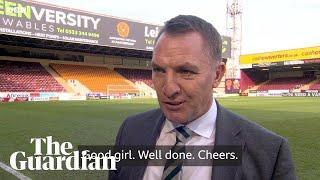 Brendan Rodgers calls BBC reporter 'good girl' during interview