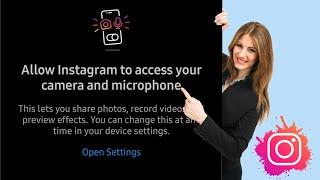 Allow instagram to access your camera and microphone | Instagram camera not opening problem fix