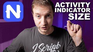 NativeScript ActivityIndicator Size