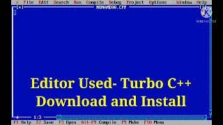 First Program in C, TurboC