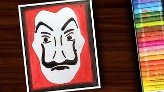 How to draw money heist | Dali mask drawing | la casa de papel | #shorts |