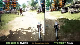 RTX 2080Ti NVLINK vs RTX 2080 Ti Single  -Black Desert Online  4K Remastered mod