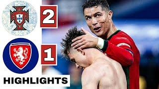 Portugal vs Czechia (2-1) HIGHLIGHTS: Provod, Hranáč & Conceição GOALS| EURO 2024