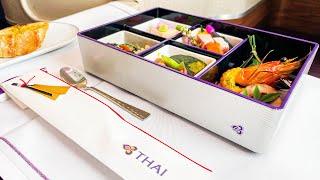 Thai Airways Airbus A350 Business Class Review + GO AROUND! | Tokyo Narita - Bangkok