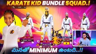 Munna Bhai Playing With Karate Kid Bundle - Op Gameplay  - Free Fire Telugu - MBG ARMY