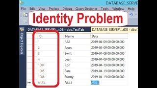 Solved Identity Not Working in SQL Server 2014/ 12/ 17. Identity jumped 1000.