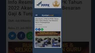 NEW ‼ BESARAN GAJI DAN TUNJANGAN PNS & PPPK 2022