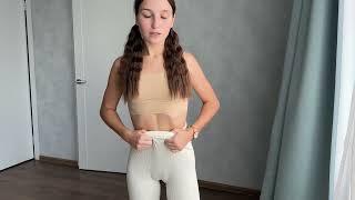 [4K] Try On Yoga Pants | Leggings | Yoga Girl Ally Flexible