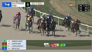 Gulfstream Park October 7, 2021 Race 6