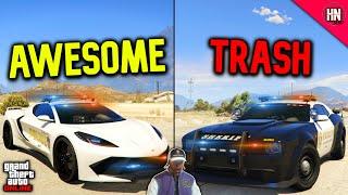 RANKING Every POLICE CAR In GTA Online!