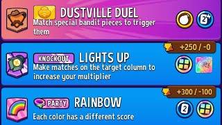 Daily Mode / Party Rumble Rainbow Square Match | Mighty Mushrooms Show Down | Match Masters