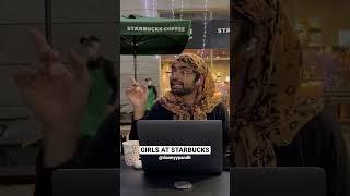 Ye ladkiya aise karti hai starbucks main | #funnyshorts #dannypandit