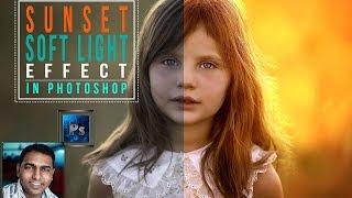 Promo-How to Create Sunset Soft Light Effect in Adobe Photoshop Tutorial for Beginners