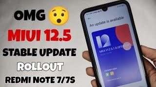 OMG  Redmi Note 7/7S Miui 12.5.1.0 Indian Stable Update RollOut - New Features?