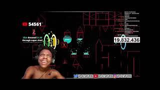 IShowSpeed reacts to Geometry Dash’s hardest level