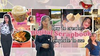 Digital Scrapbook Tutorial for Instagram Feed in Canva + Free Template | Outline & Doodle Photos