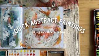 painting quick & easy abstracts in my sketchbook