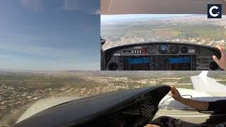 Aterrizaje visto desde la cabina de vuelo en el Aeródromo de Son Bonet | CESDA