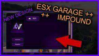 Fivem Server einrichten #17 ESX Garage + Impound NEW Design FREE