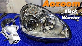 Установка bi led линз в Ладу приору. Фары Бош. Aozoom black warrior в дождь. Поместится ли ?!