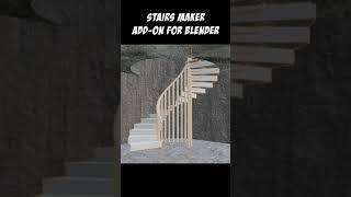 Create Procedural Stairs in Seconds with this Add-on for Blender #StairsMakerAddOn