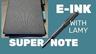 One Month with SuperNote Nomad A6X2 and Lamy AL- Star Unboxing and first use.