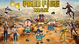 Shinchan kazama masao bo playing free fire  | shinchan in free fire  | free fire funny gameplay 