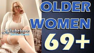 Real Natural Older Women Over 69 | Attractive Outfits | Mature Woman 69+ Beautiful Dress