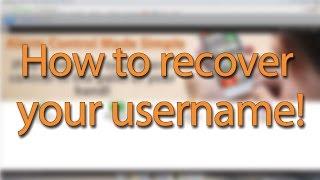 How to recover your username (MyAlarm)