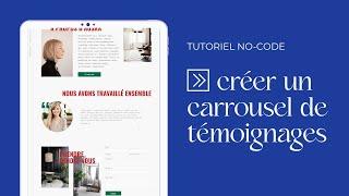 Comment créer un carrousel de témoignages avec Squarespace