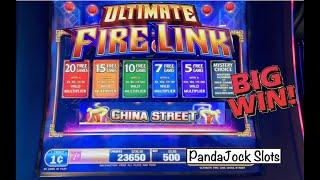 I finally cracked the cookie  on China Street! Big win on Ultimate Fire Link