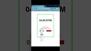 Alarm clock| Using HTML css & javascript| #the_tech_theater, #shorts #tranding