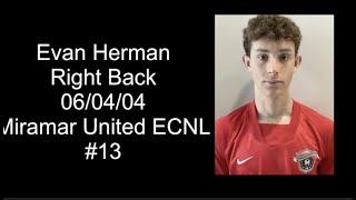 Evan Herman Miramar ECNL 2023